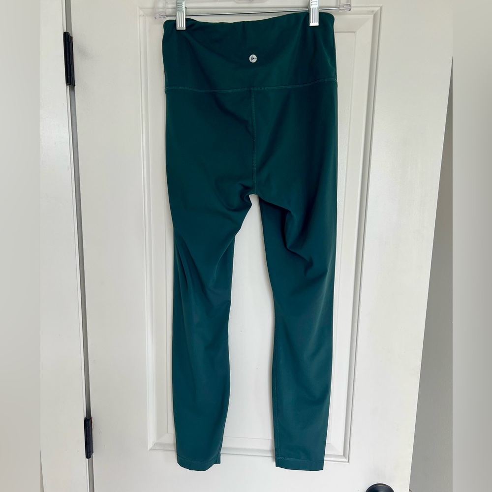 90 Degree by Reflex Teal High-Waisted Leggings - Picture 2 of 4
